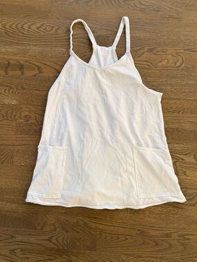 XS FP Movement Hot Shot White Mini Dress Front Pockets Like New!